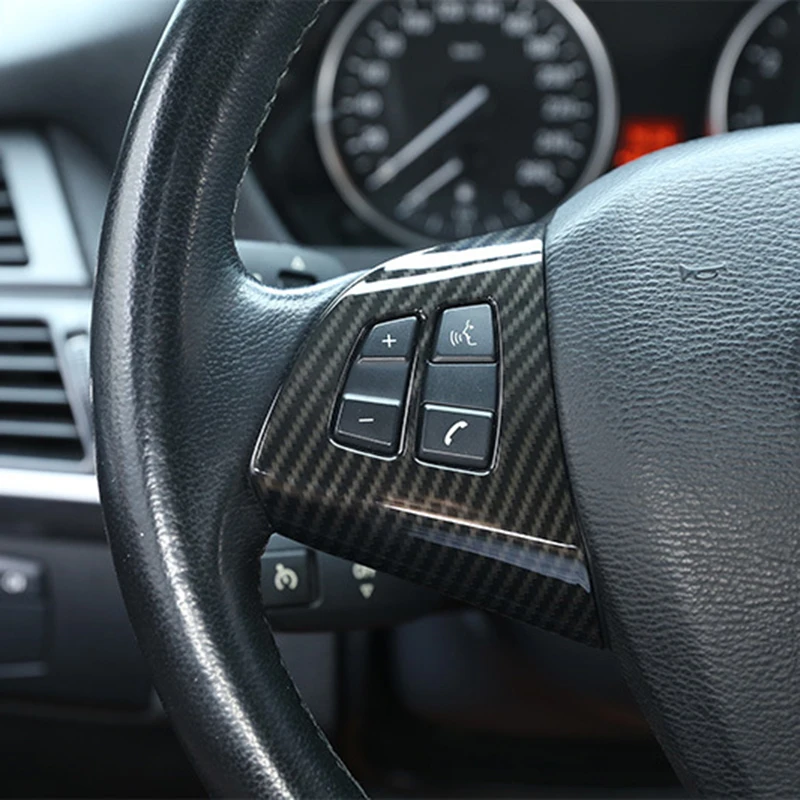 A Pair Carbon Fiber Car Styling Steering Wheel Button Decoration Cover Trim Frame For BMW X5 X6 E70 E71 E72 2008-2013
A Pair Carbon Fiber Car Styling Steering Wheel Button Decoration Cover Trim Frame For BMW X5 X6 E70 E71 E72 2008-2013