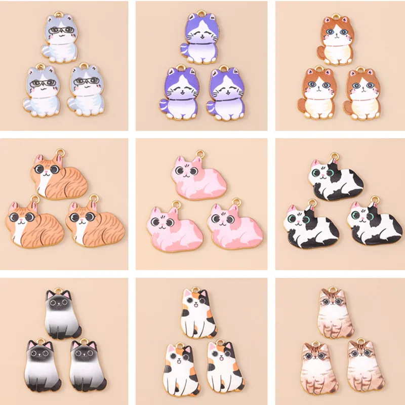20pcs Cartoon Animal Charms Enamel Cat Charms Pendants for Making Drop Earrings Necklaces Bracelets DIY Crafts Jewelry Findings 
20pcs Cartoon Animal Charms Enamel Cat Charms Pendants for Making Drop Earrings Necklaces Bracelets DIY Crafts Jewelry Findings