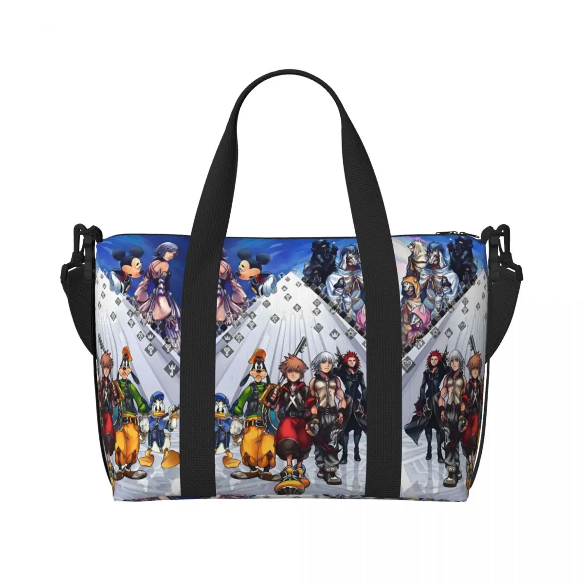 Custom Cartoon Kingdom Hearts Tote Bag for Women Large Capacity Anime Cute Game Beach Gym Travel Bags
Custom Cartoon Kingdom Hearts Tote Bag for Women Large Capacity Anime Cute Game Beach Gym Travel Bags