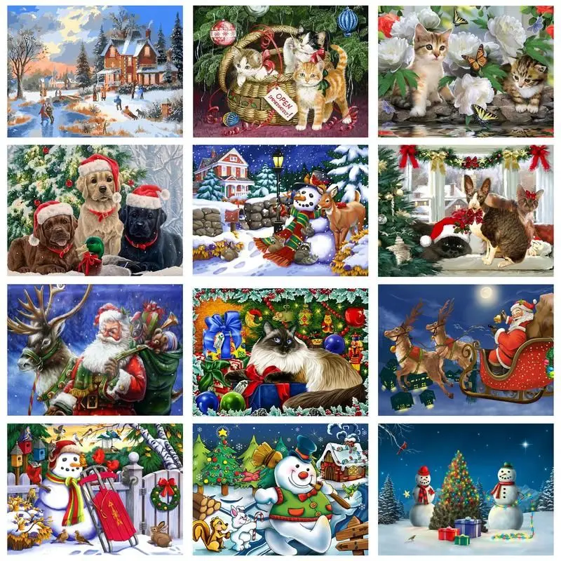 CHENISTORY 5D DIY Diamond Painting Christmas Dog Craft Kit Diamond Embroidery Snowman Rhinestone Picture Wall Decorations
CHENISTORY 5D DIY Diamond Painting Christmas Dog Craft Kit Diamond Embroidery Snowman Rhinestone Picture Wall Decorations