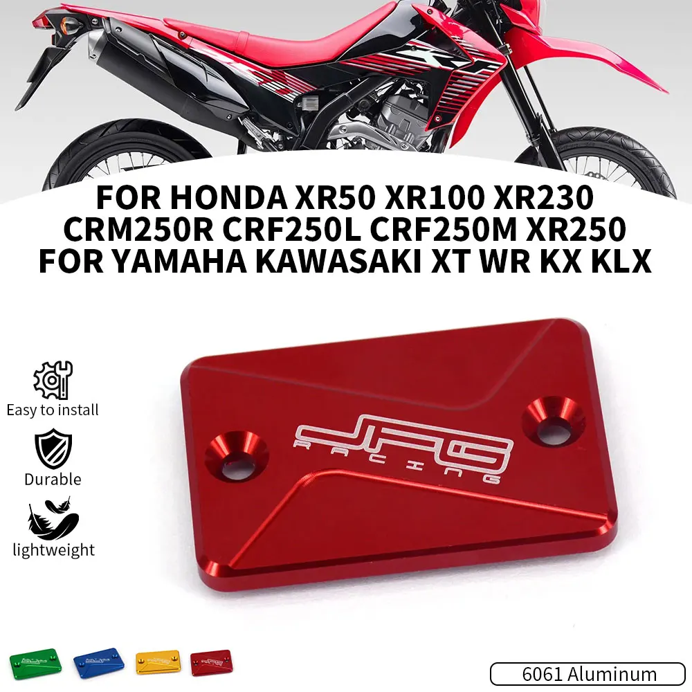Front Brake Reservoir Fluid Cover Cap For HONDA XR50 XR100 XR230 CRM250R CRF250L CRF250M XR250 For Yamaha Kawasaki XT WR KX KLX
Front Brake Reservoir Fluid Cover Cap For HONDA XR50 XR100 XR230 CRM250R CRF250L CRF250M XR250 For Yamaha Kawasaki XT WR KX KLX