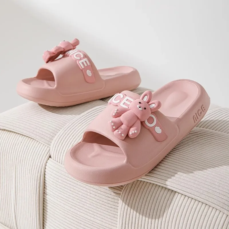 2025 Cartoon bear deco slippers unisex home slides shoes women summer EVA mules bunny slippers woman indoor house couple shoes
2025 Cartoon bear deco slippers unisex home slides shoes women summer EVA mules bunny slippers woman indoor house couple shoes