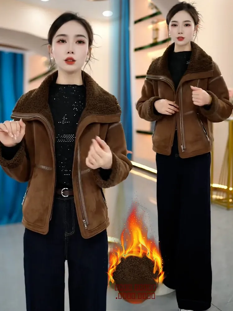 Модная утепленная свободная женская куртка-пальто на флисовой подкладке, короткая верхняя одежда для женщин, зима 2026, для фигуры типа «груша»
Модная утепленная свободная женская куртка-пальто на флисовой подкладке, короткая верхняя одежда для женщин, зима 2026, для фигуры типа «груша»