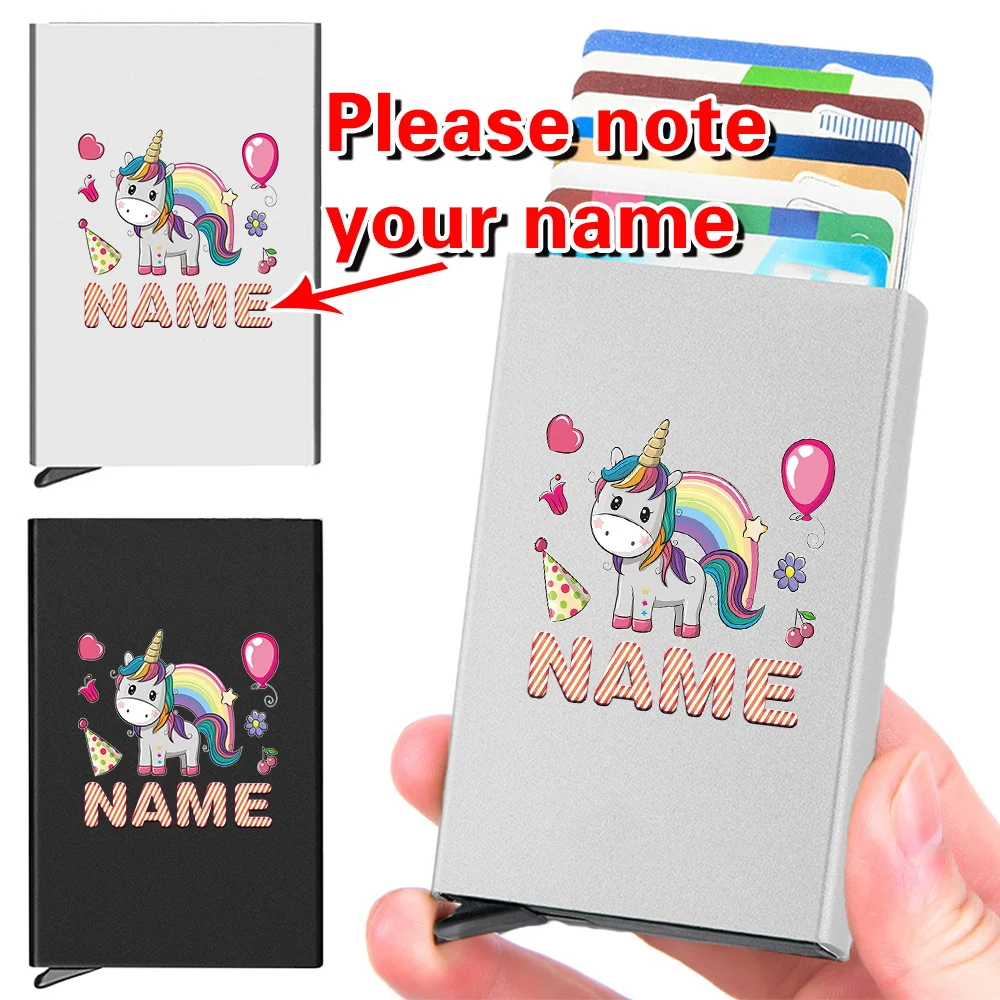 Personalized Customized Name Credit Cards Holder Minimalist Wallet Pop Up Metal Card Box Business Gifts Custom Products
Personalized Customized Name Credit Cards Holder Minimalist Wallet Pop Up Metal Card Box Business Gifts Custom Products