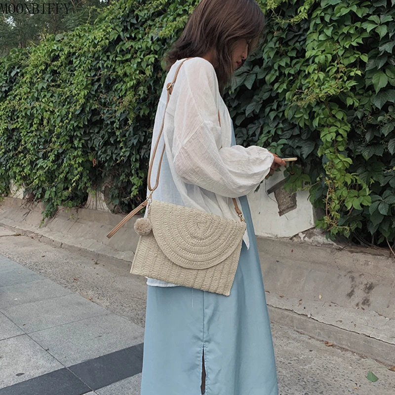 Newest Elegant Envelope Crossbody Bag Weave Straw Handbag Large Capacity Casual Retro Classic Shoulder Pack for Women
Newest Elegant Envelope Crossbody Bag Weave Straw Handbag Large Capacity Casual Retro Classic Shoulder Pack for Women