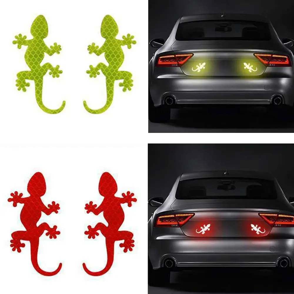2Pcs Universal Car Reflective Sticker Safety Warning Mark Auto Accessories Night Driving Warning Gecko Strip Light Reflector
2Pcs Universal Car Reflective Sticker Safety Warning Mark Auto Accessories Night Driving Warning Gecko Strip Light Reflector