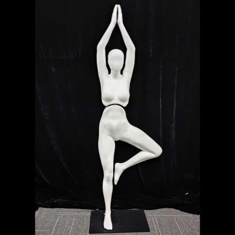 Dynamic robot model props women's full body clothing store dummy display automatic waist yoga sports model
Dynamic robot model props women's full body clothing store dummy display automatic waist yoga sports model