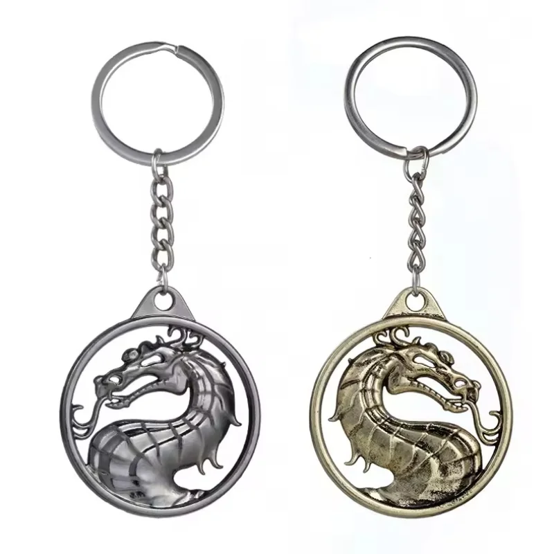 Модный винтажный очаровательный брелок для ключей Mortal Kombat, тотем дракона, держатель для ключей из сплава, подарок для мужчин, аксессуары для ключей от машины
Модный винтажный очаровательный брелок для ключей Mortal Kombat, тотем дракона, держатель для ключей из сплава, подарок для мужчин, аксессуары для ключей от машины