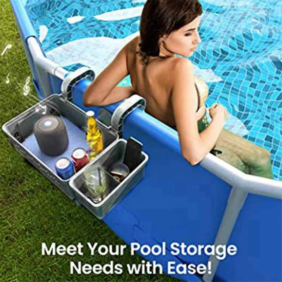 Poolside Storage Basket with Pool Cup Holder, Outdoor Pool Storage Container Basket for Above Pool/Frame PoolHUG
Poolside Storage Basket with Pool Cup Holder, Outdoor Pool Storage Container Basket for Above Pool/Frame PoolHUG
