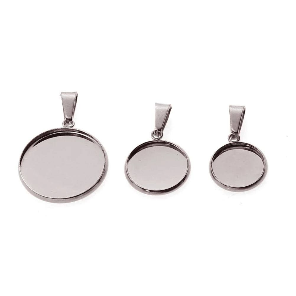 20 Pcs Stainless Steel Pendant Silver Trays Jewelry Round for Making Charms Necklace Chain Pendants Necklaces Bracelet Man
20 Pcs Stainless Steel Pendant Silver Trays Jewelry Round for Making Charms Necklace Chain Pendants Necklaces Bracelet Man