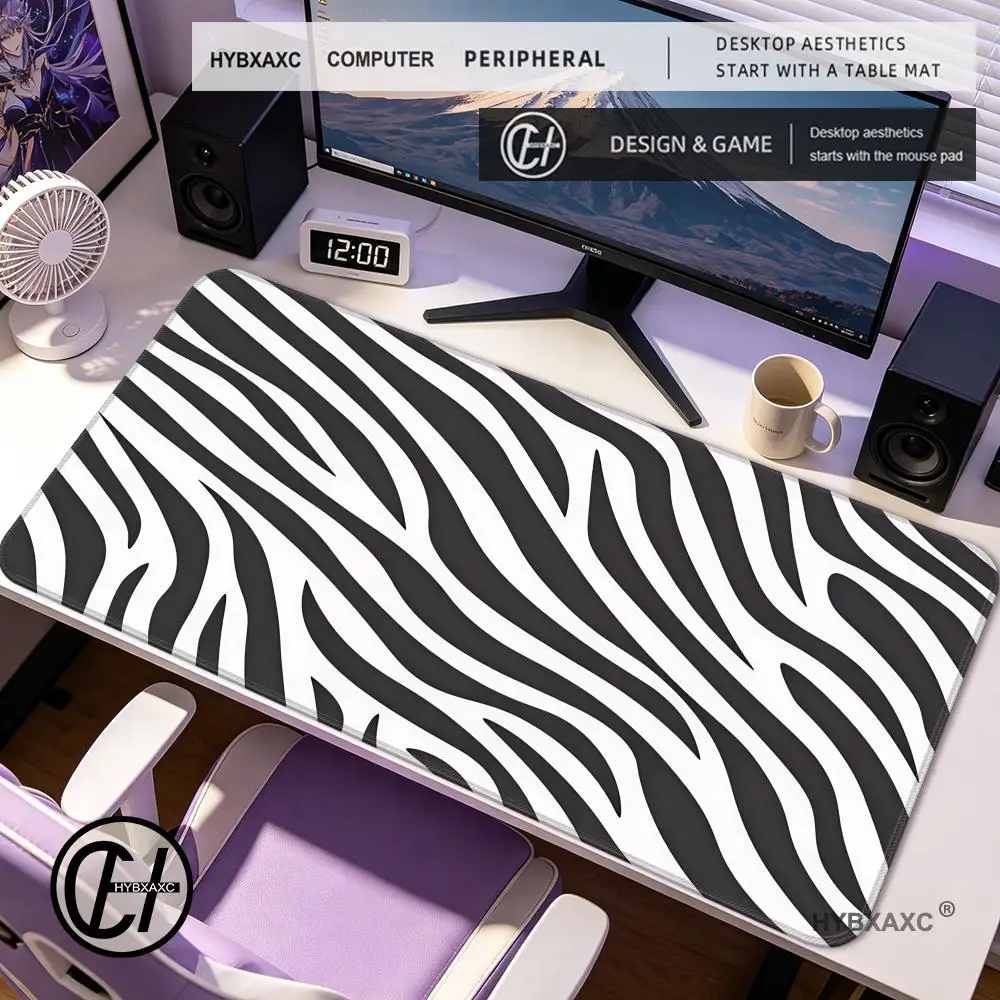 HYBXAXC Liquid Black White Zebra Pattern Mouse Pad Computer Laptop Non-slip Office Keyboard Desk Mat Mousepad For Work
HYBXAXC Liquid Black White Zebra Pattern Mouse Pad Computer Laptop Non-slip Office Keyboard Desk Mat Mousepad For Work