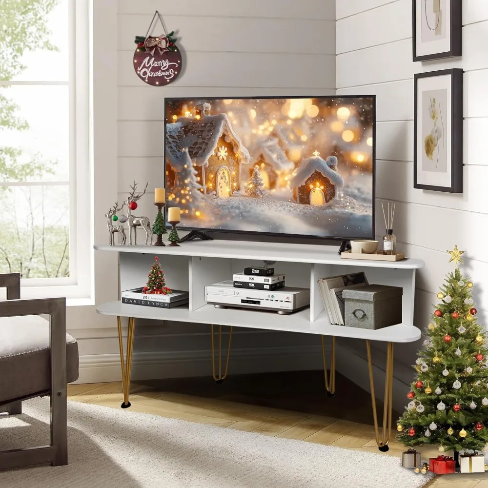 Corner TV Stand for 50 inch TV, Corner TV Stand for Living Room, Industrial TV Stand with Storage, Corner Entertainment Center w
Corner TV Stand for 50 inch TV, Corner TV Stand for Living Room, Industrial TV Stand with Storage, Corner Entertainment Center w