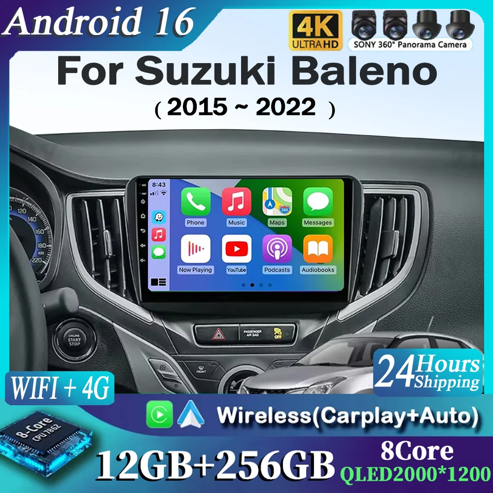 Android 16 4G WIFI для Suzuki Baleno 2015-2022, GPS-экран с поддержкой камеры заднего вида, Carplay, OBD, автомобильная мультимедийная система, радио, видеоплеер
Android 16 4G WIFI для Suzuki Baleno 2015-2022, GPS-экран с поддержкой камеры заднего вида, Carplay, OBD, автомобильная мультимедийная система, радио, видеоплеер