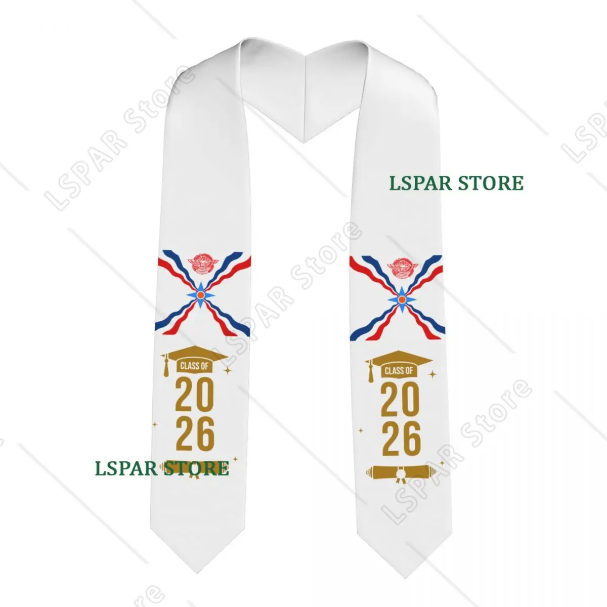 Class Of 2026 Assyria Flag Graduation Stole Sash Scarf For International Students Proud 183CM Long
Class Of 2026 Assyria Flag Graduation Stole Sash Scarf For International Students Proud 183CM Long