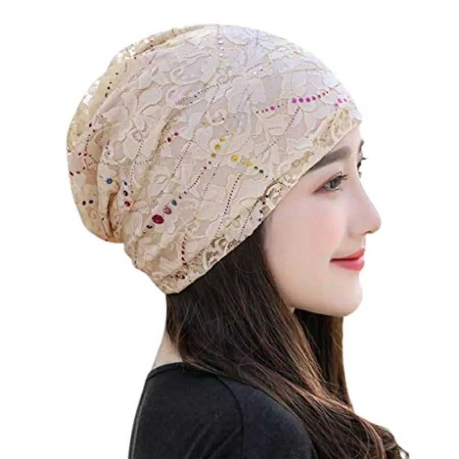 Lace Chemo Beanie Hat for Women - Soft Slouchy Turban Headwear Lightweight Stretch Skull Cap
Lace Chemo Beanie Hat for Women - Soft Slouchy Turban Headwear Lightweight Stretch Skull Cap