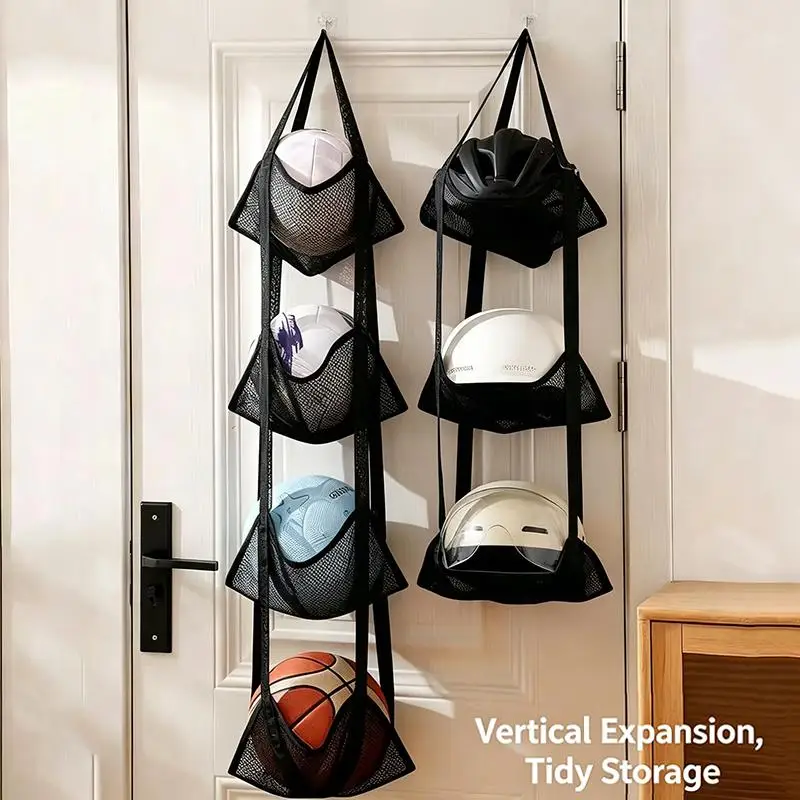 Hanging Mesh Sports Storage Bag Wall Mount Organizer for Basketball Soccer Balls & Toys
Hanging Mesh Sports Storage Bag Wall Mount Organizer for Basketball Soccer Balls & Toys