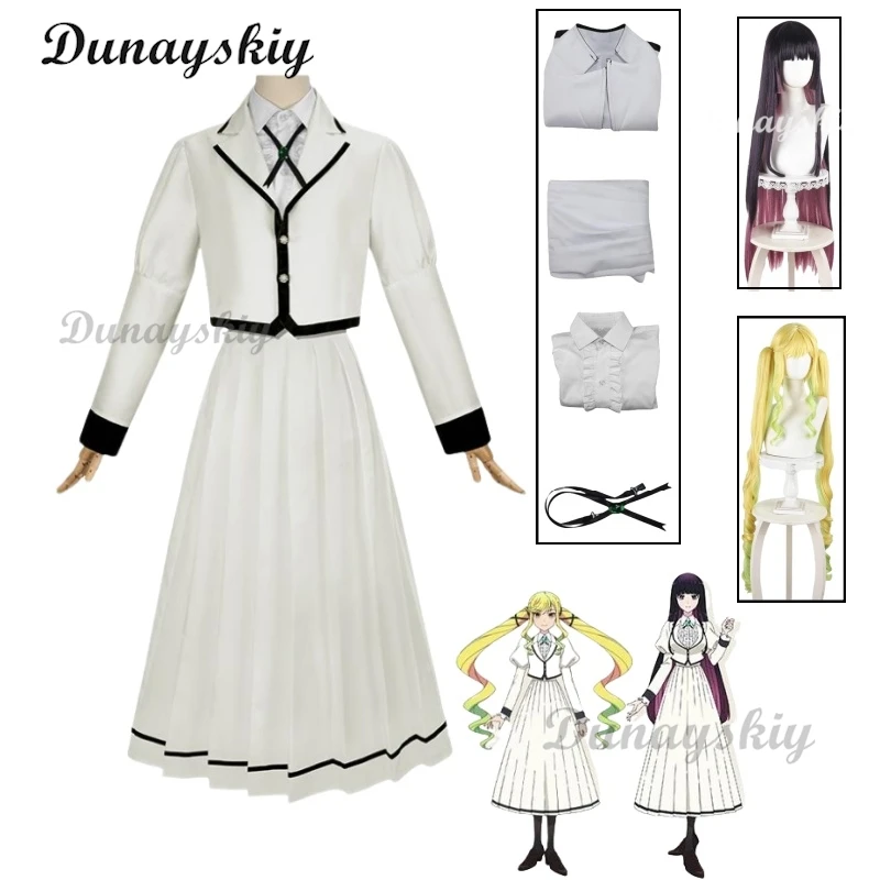 Rikisha Suzunomiya/Otoha Kurotsuki Cosplay Rock Is a Lady's Modesty Costume White Long Dress Lolita Skirt for Halloween
Rikisha Suzunomiya/Otoha Kurotsuki Cosplay Rock Is a Lady's Modesty Costume White Long Dress Lolita Skirt for Halloween