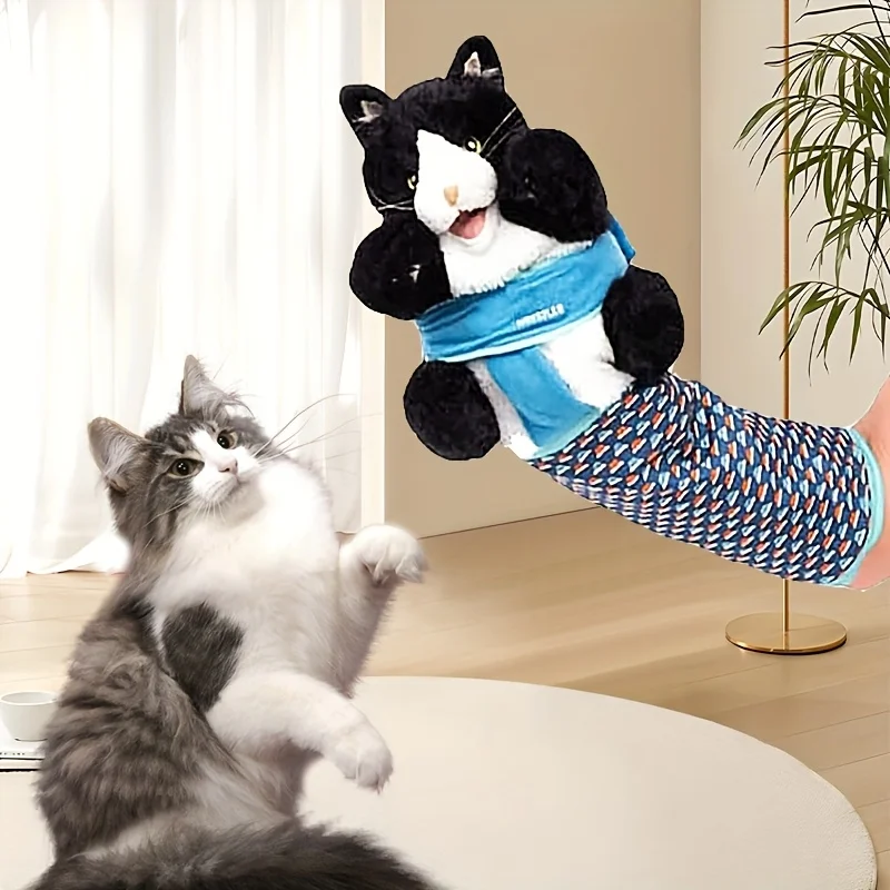 Interactive Cat Puppet Toy Durable Plush Hand Wrestling with Bell Mental Stimulation for Indoor Cats Kittens Bonding
Interactive Cat Puppet Toy Durable Plush Hand Wrestling with Bell Mental Stimulation for Indoor Cats Kittens Bonding