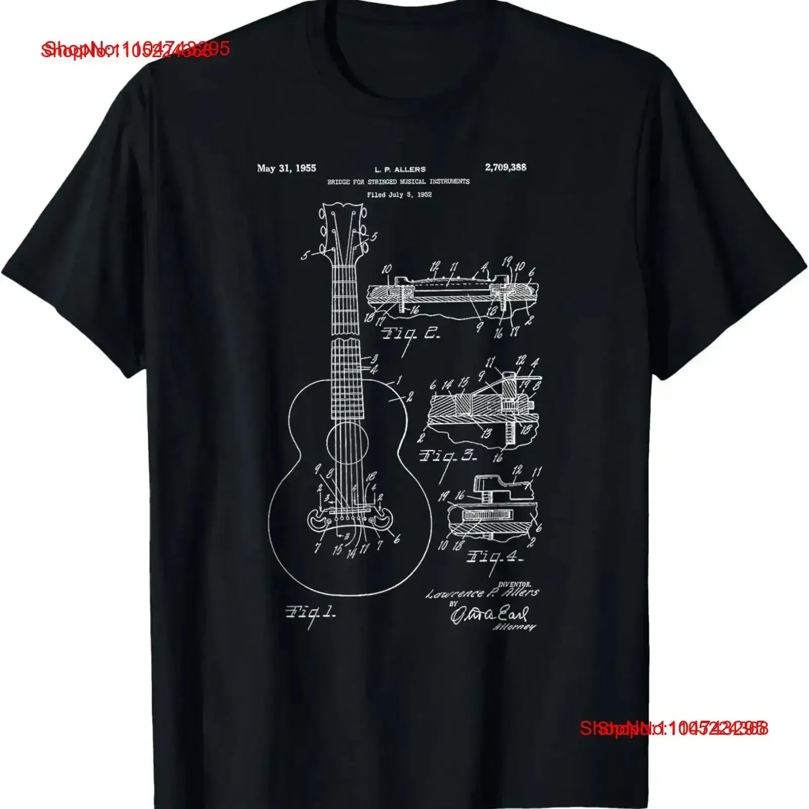 Classic Vintage Patent Print 1955 Guitar Bridge T Shirt Washed Slightly streetwear homme fashion graphic Soft Stylish vintage
Classic Vintage Patent Print 1955 Guitar Bridge T Shirt Washed Slightly streetwear homme fashion graphic Soft Stylish vintage