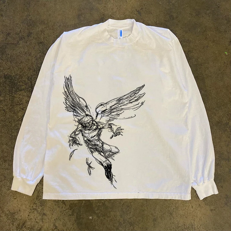 Pure Cotton Long Sleeve T-Shirt 300g Heavyweight American Vintage College Style Couple's Fashionable Clothing Accessory
Pure Cotton Long Sleeve T-Shirt 300g Heavyweight American Vintage College Style Couple's Fashionable Clothing Accessory