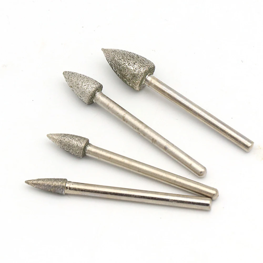 4mm-25mm Bullet Shape Diamond Grinding Head 120 Grit Grinding Bit Needle For Polishing Carving Burr Jade Stone Abrasive Tool
4mm-25mm Bullet Shape Diamond Grinding Head 120 Grit Grinding Bit Needle For Polishing Carving Burr Jade Stone Abrasive Tool