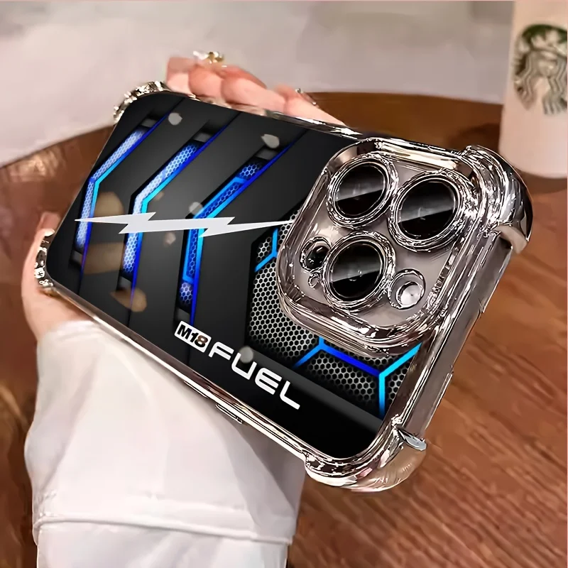 E-sports style electroplated four corner anti drop phone case suitable for iPhone 17 16 15 14 13 12 11 Pro/Max/Plus shockproof
E-sports style electroplated four corner anti drop phone case suitable for iPhone 17 16 15 14 13 12 11 Pro/Max/Plus shockproof