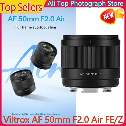Viltrox AF 50mm F2.0 Air FE/Z Full Frame Lens Auto Focus Prime Cameras Lens For Nikon Z Sony FE Mount Mirrorless Mount Cameras