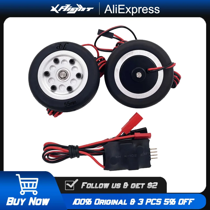 XAERO RC Electric Brake Wheels with Pneumatic Tires,50-80mm Durable Rubber for Landing Gear,Compatible with 1/5-1/8 Scale Models
XAERO RC Electric Brake Wheels with Pneumatic Tires,50-80mm Durable Rubber for Landing Gear,Compatible with 1/5-1/8 Scale Models