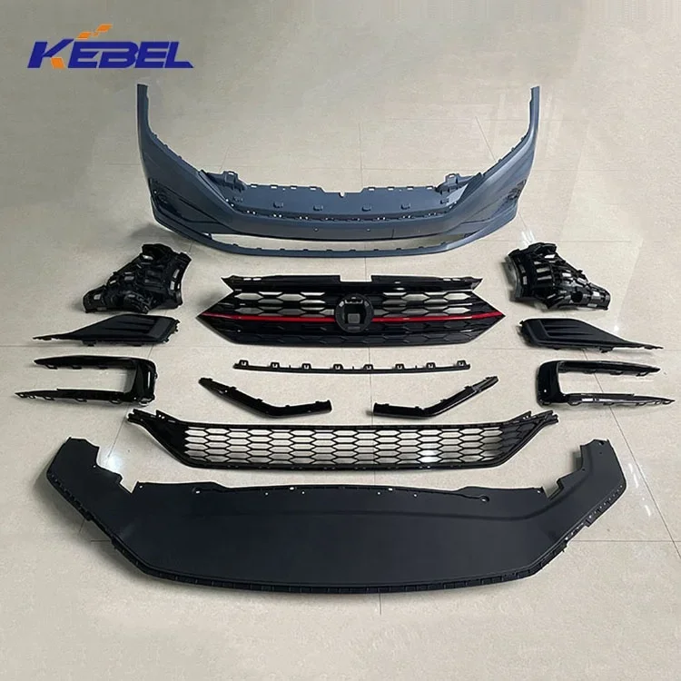 KEBEL car spare body parts car bumper assembly high quality car front bumper kit for Jetta gli 2019
KEBEL car spare body parts car bumper assembly high quality car front bumper kit for Jetta gli 2019