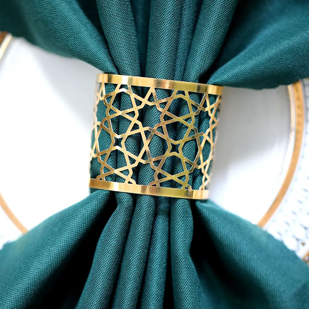 50Pcs Exquisite Paper Napkin Rings Decorative Serviette Buckles Chic Hollowed Compact Design for Special Occasions
50Pcs Exquisite Paper Napkin Rings Decorative Serviette Buckles Chic Hollowed Compact Design for Special Occasions