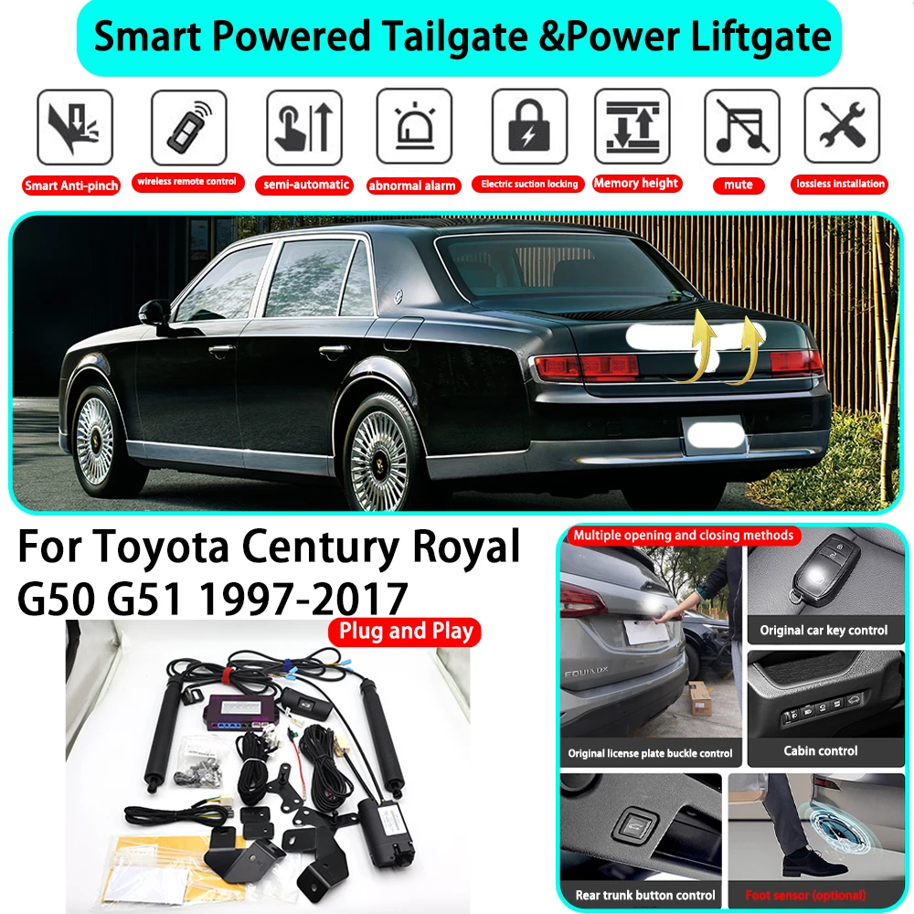 for Toyota Century Royal G50 G51 1997-2017 OEM Smart Automatic Powered Tailgate Electric Power Tailgate Lift Kit Key Close
for Toyota Century Royal G50 G51 1997-2017 OEM Smart Automatic Powered Tailgate Electric Power Tailgate Lift Kit Key Close