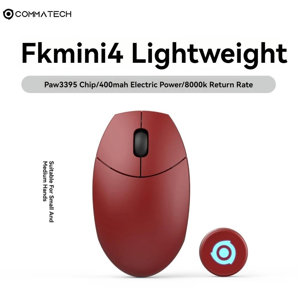FKMINI4 3395 Mouse Tri-mode 8K Wireless 2.4G Bluetooth Wired Lightweight Custom LOL FPS Ergonomic Office Esports Gaming Mouse
FKMINI4 3395 Mouse Tri-mode 8K Wireless 2.4G Bluetooth Wired Lightweight Custom LOL FPS Ergonomic Office Esports Gaming Mouse