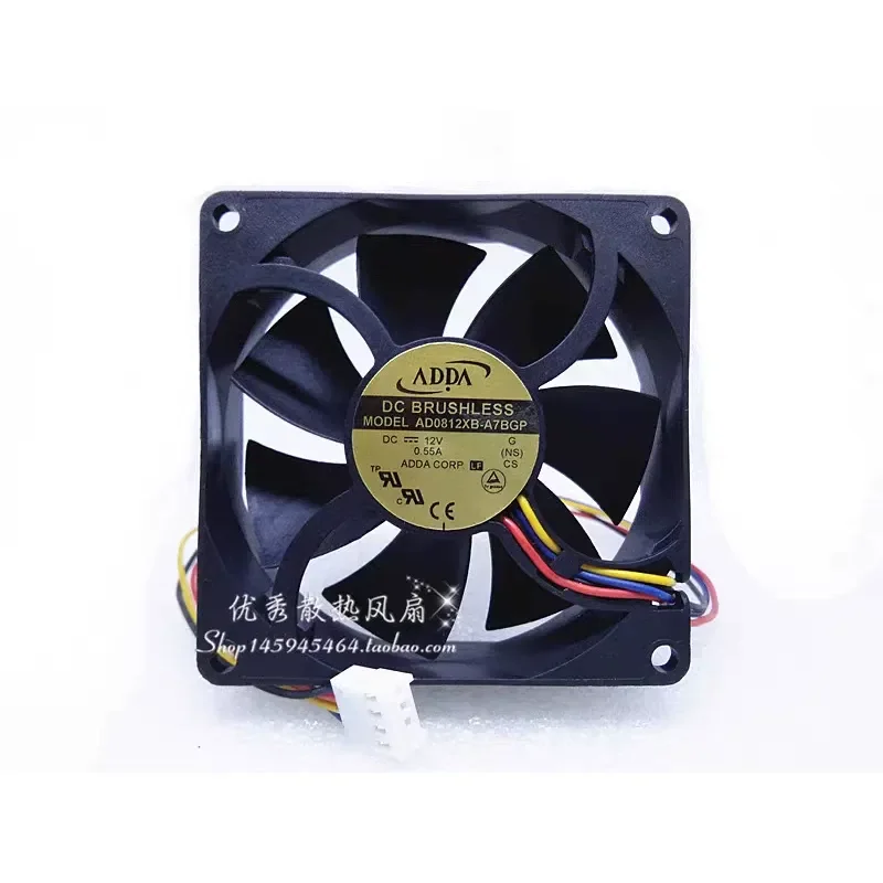 for Xiexi ADDA 8CM 8025 AD0812XB-A7BGP Double Bearing High Airflow Fan 12V 0.55A
for Xiexi ADDA 8CM 8025 AD0812XB-A7BGP Double Bearing High Airflow Fan 12V 0.55A