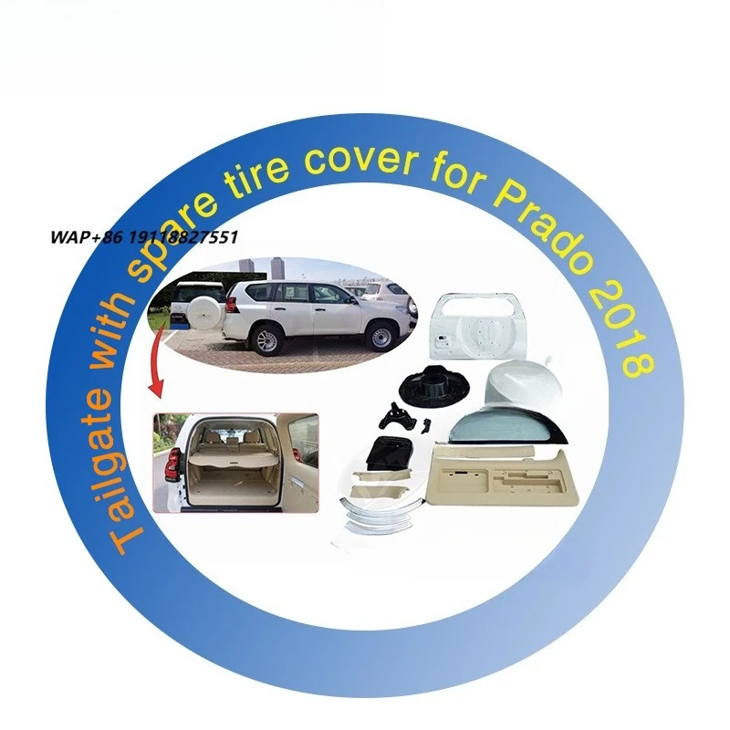 New Condition Spare Wheel Cover for Prado 2014-2018 FJ150 Rear Door and Tailgate Spare Tire Cover Car Parts
New Condition Spare Wheel Cover for Prado 2014-2018 FJ150 Rear Door and Tailgate Spare Tire Cover Car Parts