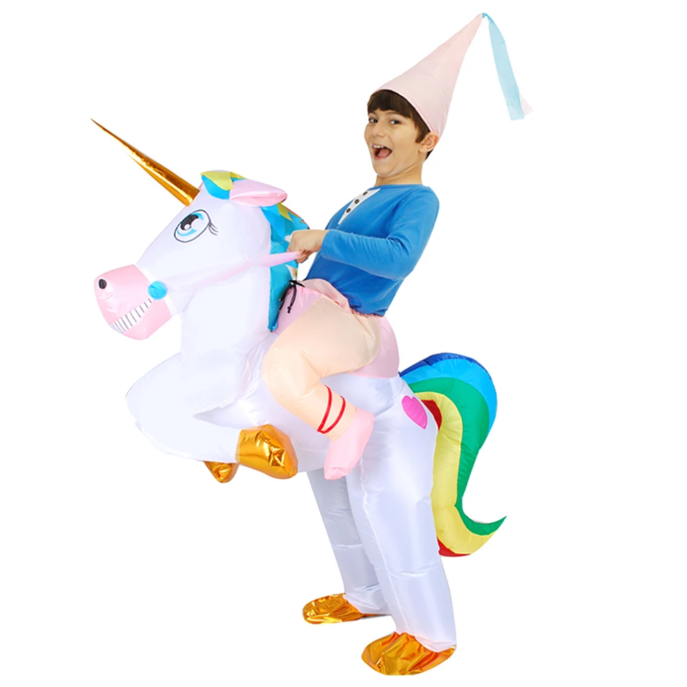 Kids Inflatable Unicorn Costume Funny Fancy Unicorns Inflatable Suits for Child Halloween Carnival Animal Cosplay Party Clothing
Kids Inflatable Unicorn Costume Funny Fancy Unicorns Inflatable Suits for Child Halloween Carnival Animal Cosplay Party Clothing