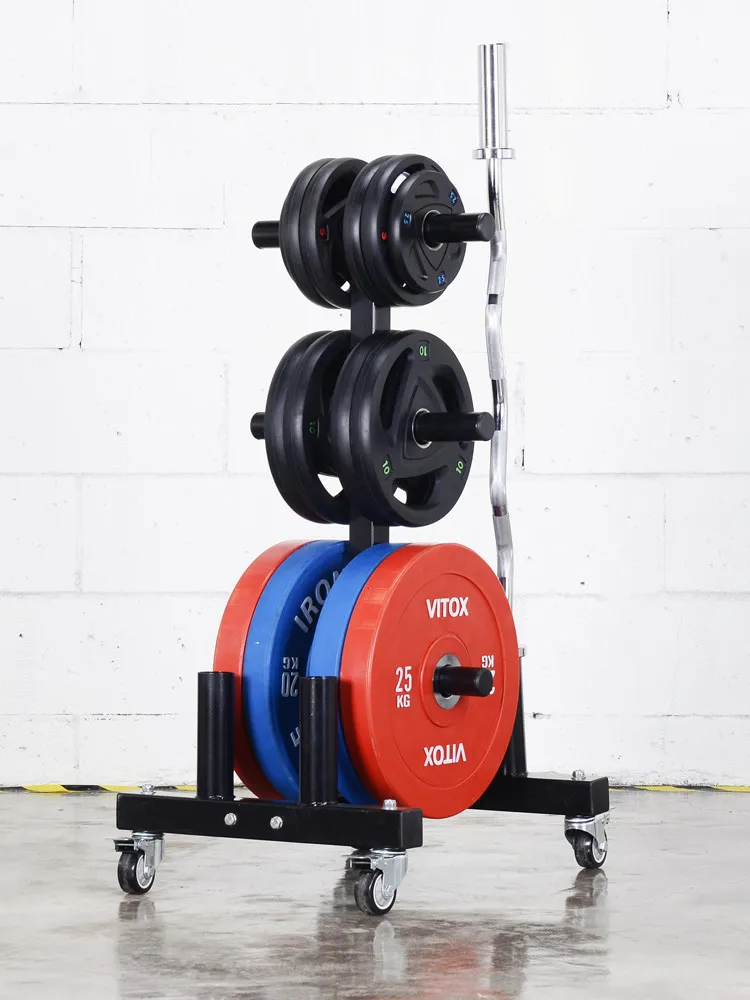 Barbell Plate and Bar Storage Rack, Mobile Rack for Storing Large-Hole Plates, Olympic Plates for Squats, Deadlifts, Bench Press
Barbell Plate and Bar Storage Rack, Mobile Rack for Storing Large-Hole Plates, Olympic Plates for Squats, Deadlifts, Bench Press