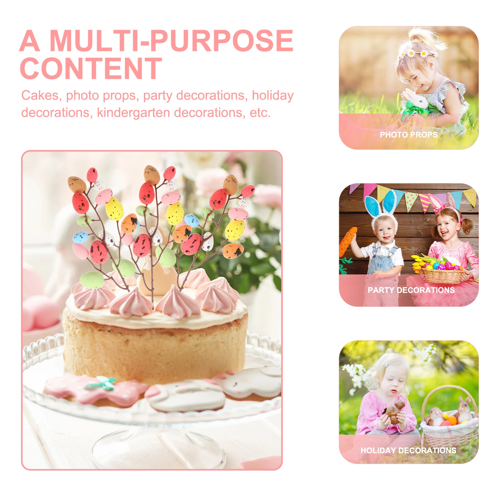 6 Pcs Colorful Foam Easter Egg Branches Spotted Decoration DIY Crafts Festival Party Adornment Simulated Flowers
6 Pcs Colorful Foam Easter Egg Branches Spotted Decoration DIY Crafts Festival Party Adornment Simulated Flowers