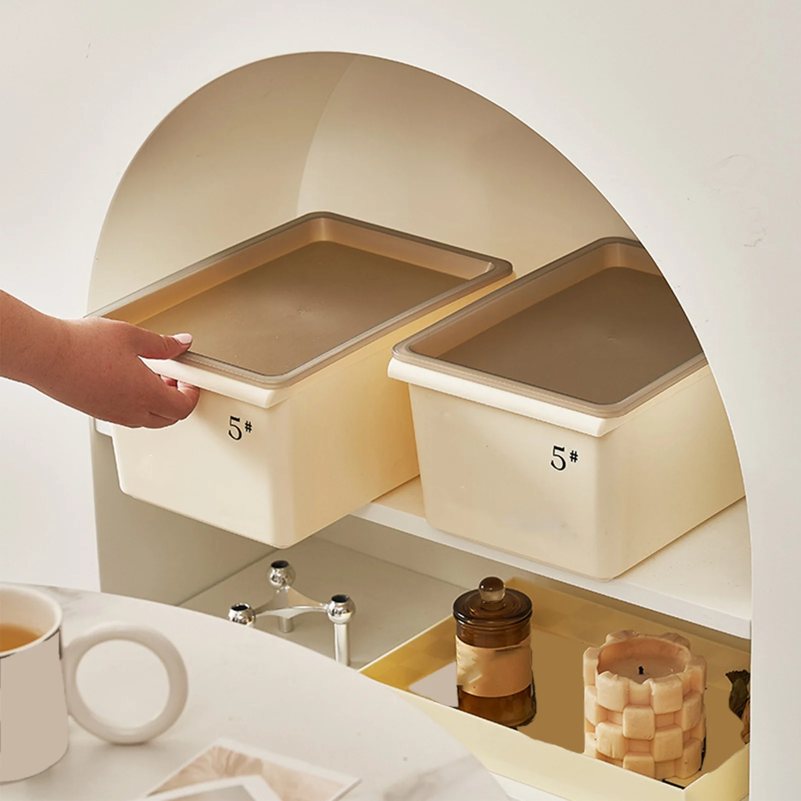 Контейнер для хранения крема, вместительный пластиковый органайзер для хранения с рифленым дном и крышкой для дома
Контейнер для хранения крема, вместительный пластиковый органайзер для хранения с рифленым дном и крышкой для дома