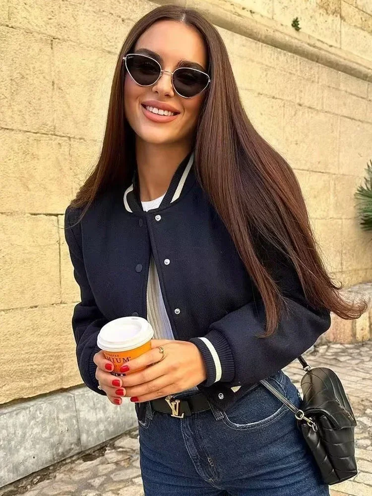 Fashion 2023 Women's Baseball Jacket 3 Color Baseball Jacket Women's Jacket with Pockets Spring Jacket Women's New Jacket
Fashion 2023 Women's Baseball Jacket 3 Color Baseball Jacket Women's Jacket with Pockets Spring Jacket Women's New Jacket