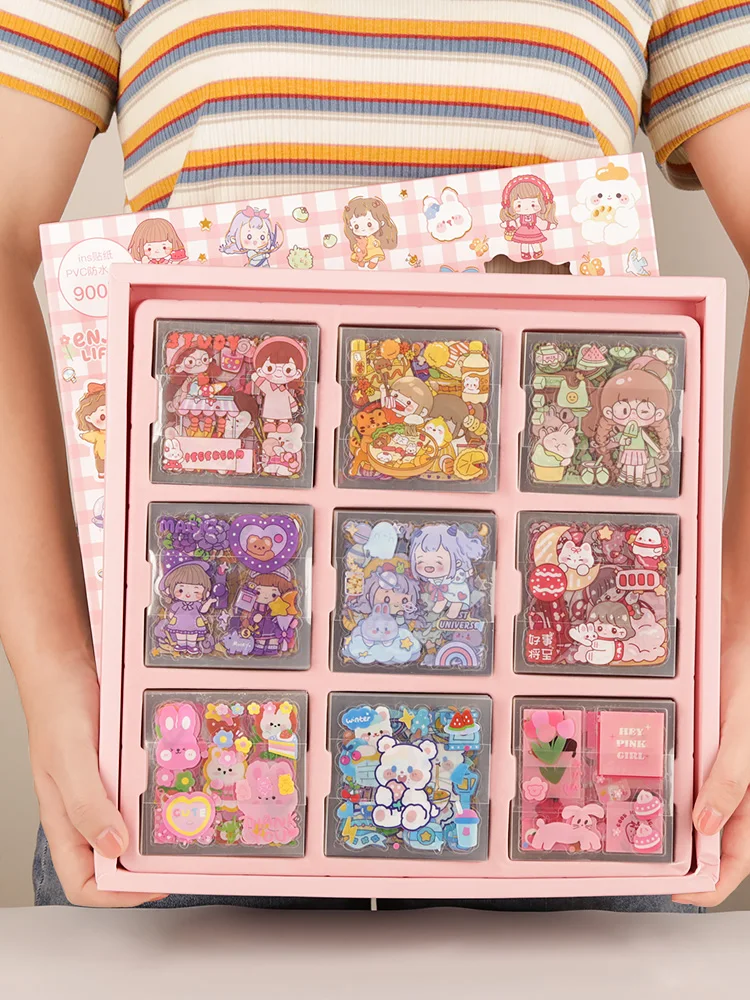 Siyi1000Zhang Hand Ledger Sticker Gift Box Internet Celebrity Gu Ka Suit Girl Toy Hand Book Changing Stickers Children
Siyi1000Zhang Hand Ledger Sticker Gift Box Internet Celebrity Gu Ka Suit Girl Toy Hand Book Changing Stickers Children