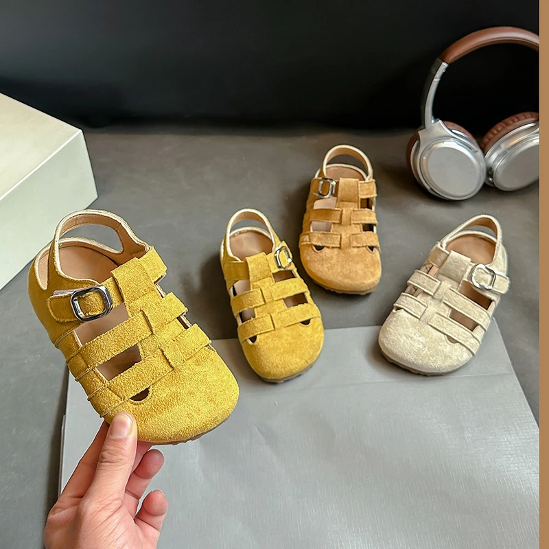 Girls' Sandals Summer New Suede Korean Style Fashion Soft Sole Non-Slip Multifunctional Roman Style Hollow-out Beach Shoes
Girls' Sandals Summer New Suede Korean Style Fashion Soft Sole Non-Slip Multifunctional Roman Style Hollow-out Beach Shoes