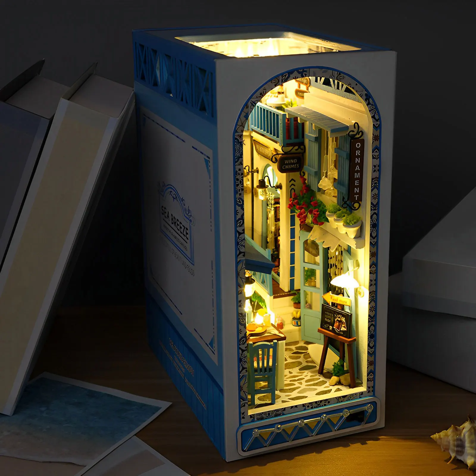 DIY Book Nook Kit 3D Wooden Puzzle Bookshelf Insert Decor with Warm Light DIY Miniature Dollhouse Model Building Kits for Kids
DIY Book Nook Kit 3D Wooden Puzzle Bookshelf Insert Decor with Warm Light DIY Miniature Dollhouse Model Building Kits for Kids