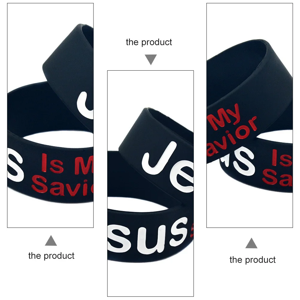 2pcs Jesus Wristband Silicone Bracelet Unisex Design Lightweight Portable Bangle For Fitness Student Events Stylish Wristband
2pcs Jesus Wristband Silicone Bracelet Unisex Design Lightweight Portable Bangle For Fitness Student Events Stylish Wristband