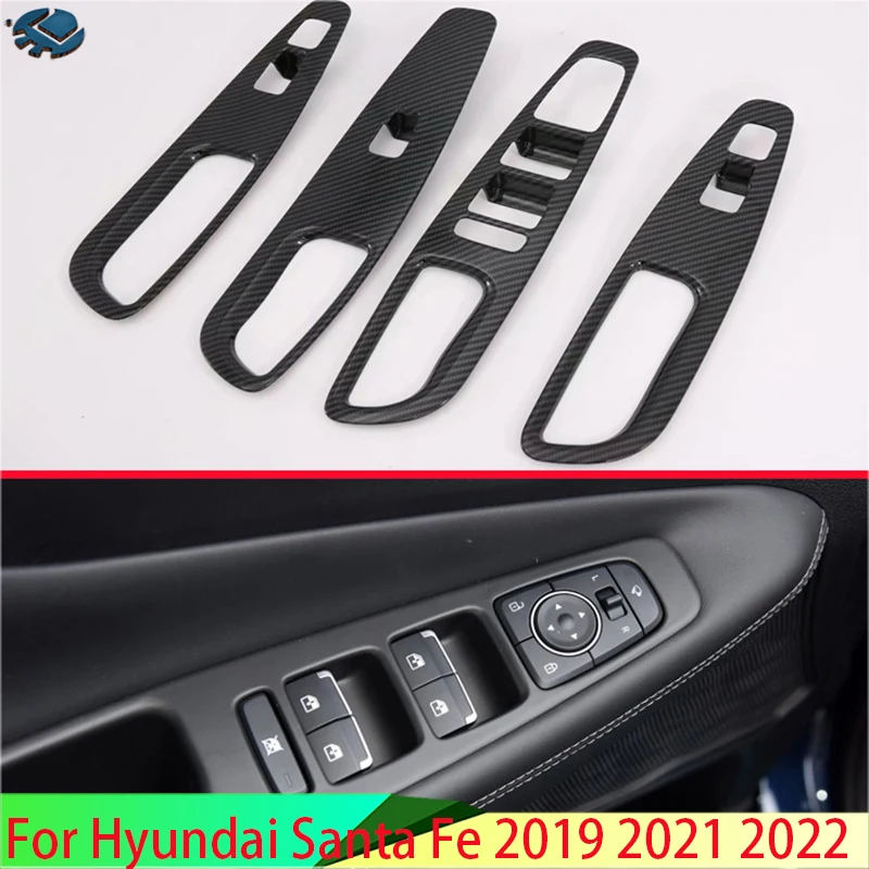 For Hyundai Santa Fe 2019-2022 Car Accessories Carbon Fiber Style Door Window Armrest Cover Switch Panel Trim Molding Garnish
For Hyundai Santa Fe 2019-2022 Car Accessories Carbon Fiber Style Door Window Armrest Cover Switch Panel Trim Molding Garnish