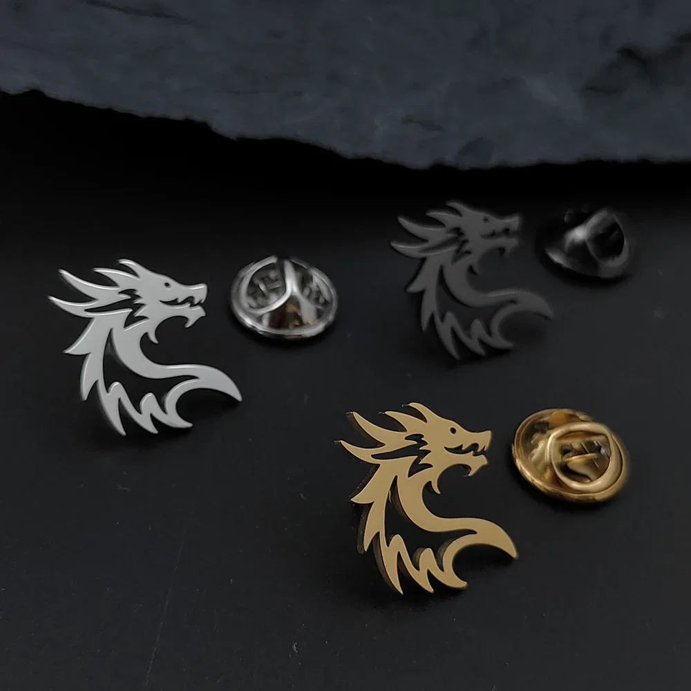 New Vintage Animal Dragon Brooch Pin Metal Head Corsage Men's Suit Shirt Lapel Pin Badge Fashion Jewelry Accessories
New Vintage Animal Dragon Brooch Pin Metal Head Corsage Men's Suit Shirt Lapel Pin Badge Fashion Jewelry Accessories