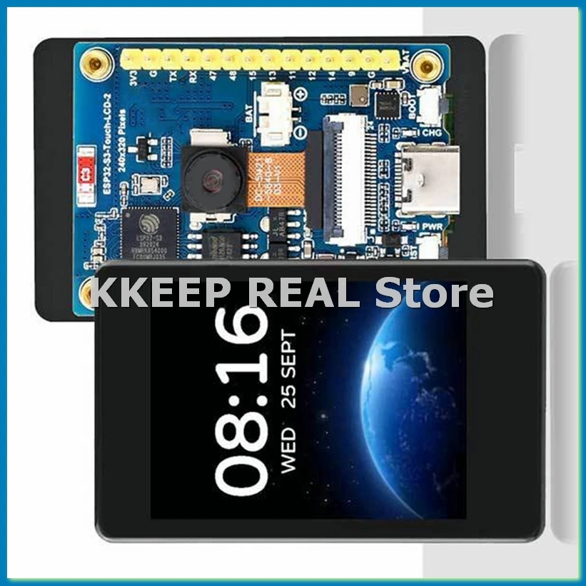 Плата разработки ESP32 S3 с ЖК-камерой и 2-дюймовым ЖК-дисплеем 240x320, сенсором QMI8658, портом для батареи, без сенсорного управления - A23U
Плата разработки ESP32 S3 с ЖК-камерой и 2-дюймовым ЖК-дисплеем 240x320, сенсором QMI8658, портом для батареи, без сенсорного управления - A23U
