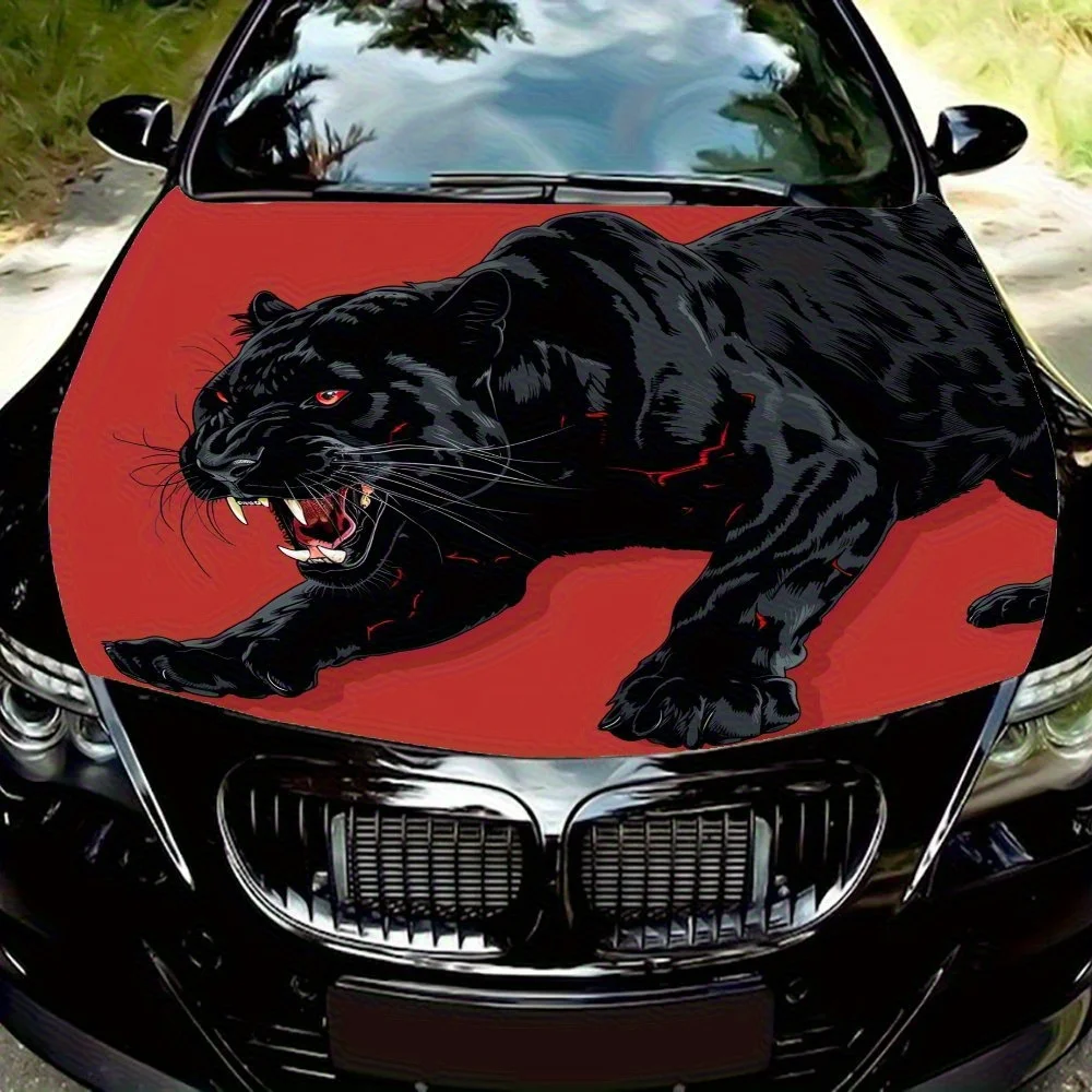 Fierce Animal Leopard Car Hood Sticker - Durable PVC Vinyl Coating For Most Vehicles, Protective Hood, Car Exterior Accessories,
Fierce Animal Leopard Car Hood Sticker - Durable PVC Vinyl Coating For Most Vehicles, Protective Hood, Car Exterior Accessories,