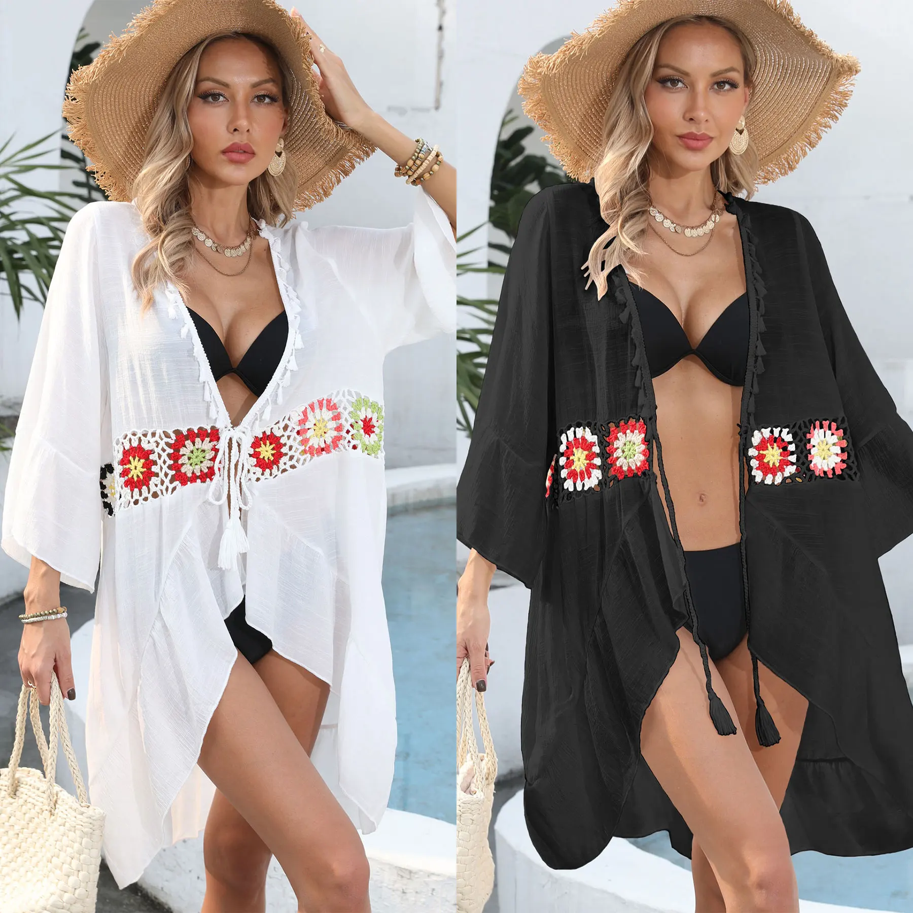 Цвет талии, вязаное крючком, лоскутное кимоно, купальник, накидка, женское сексуальное пляжное платье-бикини, на шнуровке спереди, с кисточками, нерегулярные оборки
Цвет талии, вязаное крючком, лоскутное кимоно, купальник, накидка, женское сексуальное пляжное платье-бикини, на шнуровке спереди, с кисточками, нерегулярные оборки