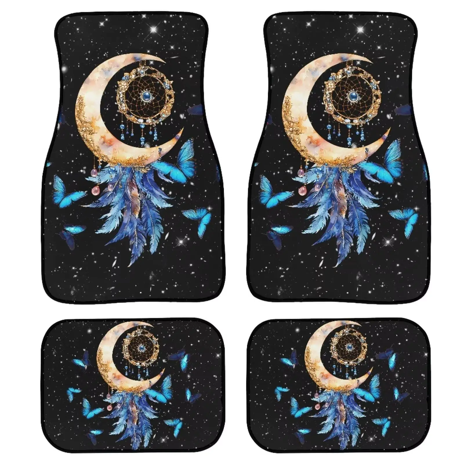 Ethnic Dream Catcher Car Floor Mats 4pcs Universal Fit Waterproof Polyester Auto Mat Set
Ethnic Dream Catcher Car Floor Mats 4pcs Universal Fit Waterproof Polyester Auto Mat Set