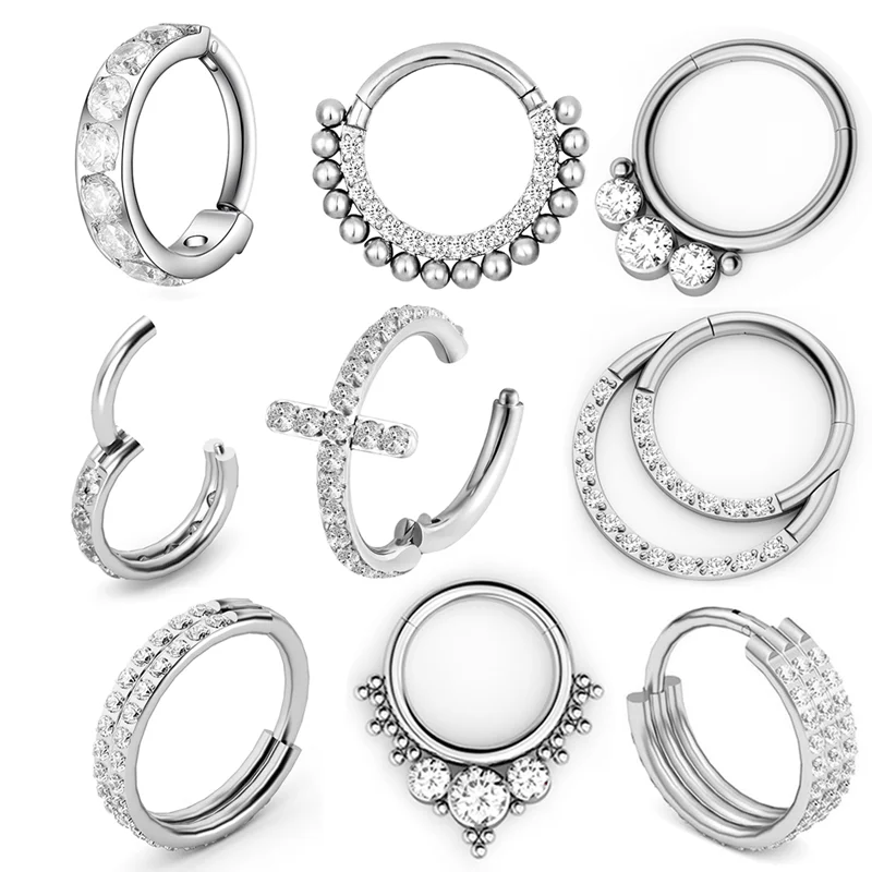 G23 Titanium Hoop Earrings 16G Nose Ring Septum Sexy Ear Helix Cartilag Piercing Jewelry Zircon Earlobe Circle Gift For Women
G23 Titanium Hoop Earrings 16G Nose Ring Septum Sexy Ear Helix Cartilag Piercing Jewelry Zircon Earlobe Circle Gift For Women